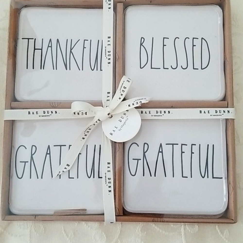 New in box RAE DUNN Ceramic Coasters.
